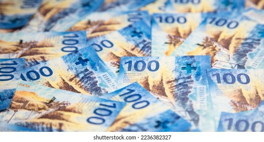 Collection of the new swiss banknotes (issued in 2017-2020)