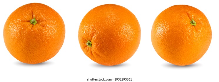 collection of orange fruits isolated on white background. healthy food. clipping path - Shutterstock ID 1932293861