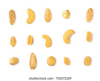 Collection Salted Peanuts Cashew Nuts Almonds Stock Photo 750372109 ...