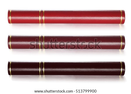 Collection of Scroll Containers On White Background