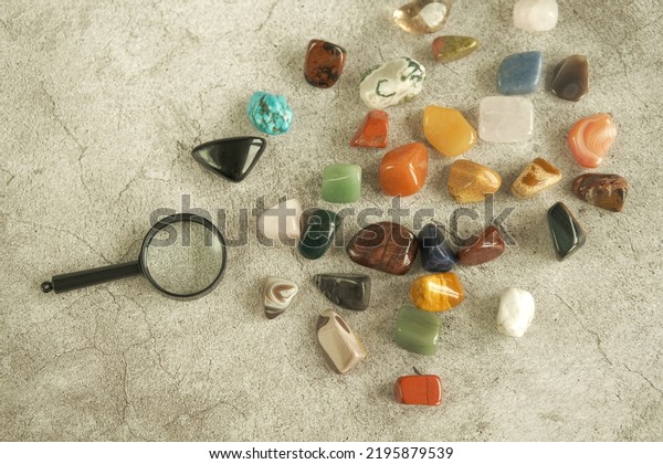 Collection of Semi Precious\
Gem Stones