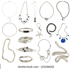 Collection Of Silver Jewelery