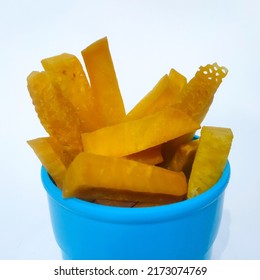 Collection Of Snacks, Breadfruit Sticks, Indonesian Traditional Food, Made From Deep-fried Breadfruit