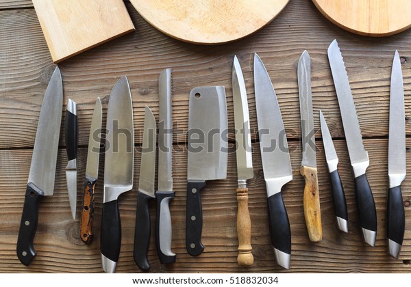 collection of various kitchen\
knives