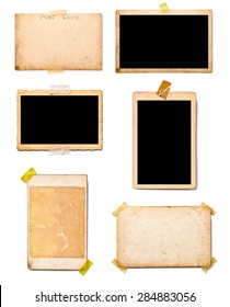 collection of various old photos instant film on white background. each one is shot separately - Shutterstock ID 284883056