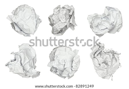 Similar – crumpled paper ball