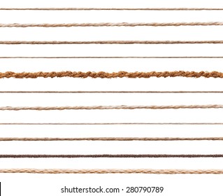 collection of  various strings on white background. each one is shot separately - Shutterstock ID 280790789