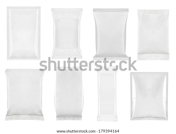 Collection Various White Bag Package Template Stock Photo (Edit Now ...