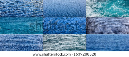 collection of water surface textures