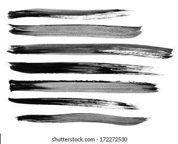 Collection Of Watercolor Brush Strokes