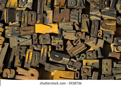 Collection Of Wood Type Blocks