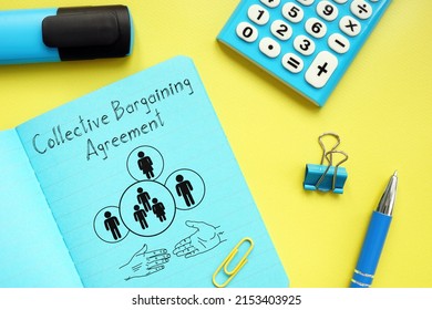 Collective Bargaining Agreement is shown using a text - Shutterstock ID 2153403925