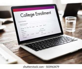 College Education Learning Document Form Concept