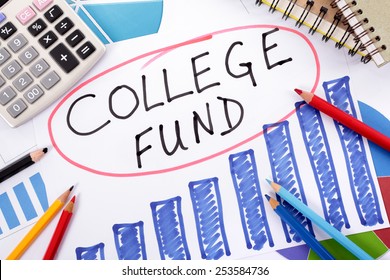 College Fund : Saving Money Concept.