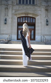 white graduation jumpsuit