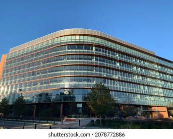 College Park, MD, Nov 01 2021: A Beautiful Fall View At Brendan Iribe Center In University Of Maryland.