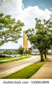 College Station, Texas, USA - 01 September 2019: Albritton Bell Tower On Campus Of Texas A&M University