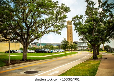 College Station, Texas, USA - 01 September 2019: Albritton Bell Tower On Campus Of Texas A&M University