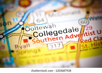 Collegedale Tennessee Usa On Map 260nw 1203687928 