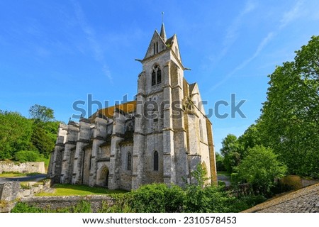Collegiate Church of Our Lady of the Assumption in the rural town of Crécy la Chapelle in the French department of Seine et Marne in Paris Region