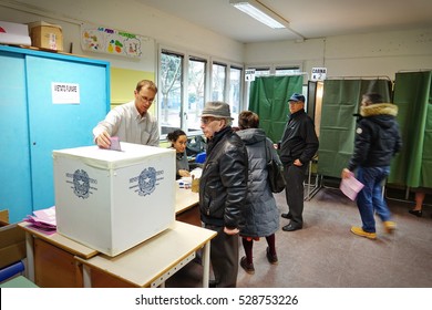 Collegno, Italy - December 4, 2016: Voting For Italian Constitutional Referendum, December 4, 2016