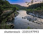 Colliding Rivers in Glide Oregon. Where two rivers become one, the North Umpqua River and Little River collide at this small park.