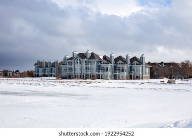 Collingwood's Lighthouse Point is a waterfront condo on Georgian Bay, overlooking the water as well as Blue Mountain. It features walking trails and many shared amenities. 