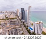 Collins Ave skyscrapers Miami Sunny Isles Beach