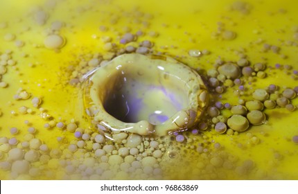 Collision of special colored fluids