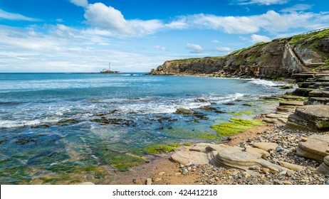 Collywell Bay On The Northumberland Coast, England