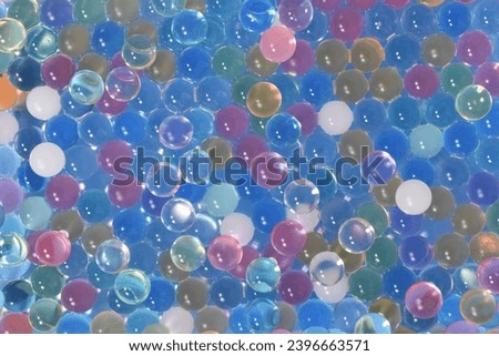 Colofull bubbles background. Blue, pink and white bubles