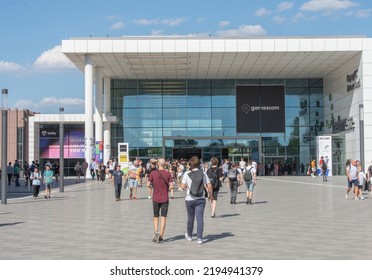 Cologne August 2022: Entrance To The Cologne Fair. Gamescom 2022