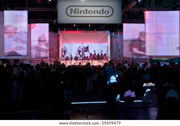 Cologne August 21 Nintendos Booth Gamescom Stock Photo Edit Now