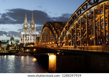 Similar – Image, Stock Photo Cologne Cathedral Night