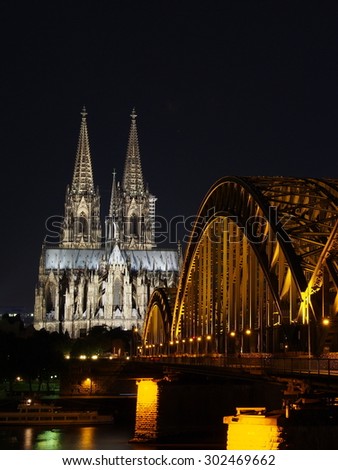 Similar – Image, Stock Photo Cologne Cathedral Night