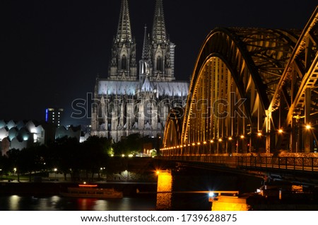 Similar – Image, Stock Photo Cologne Cathedral Night