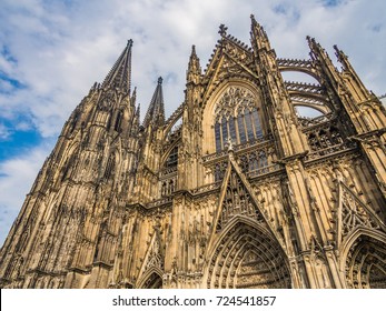 Cologne Cathedral, Monument Of German Catholicism And Gothic Architecture  In Cologne, Germany.