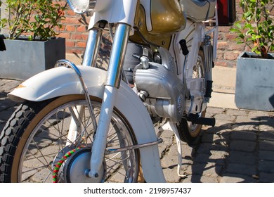 Cologne, Germany, 09-04-2022 - Zündapp Falconette Moped, Built From 1961-1962 In Munich, Germany