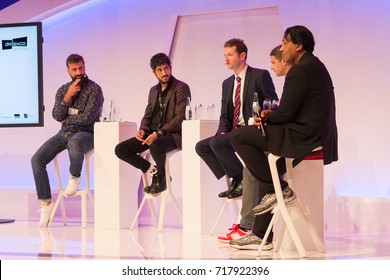 Cologne, Germany - September 19, 2017 - Young Business People At Digital Marketing Exhibition And Trade Show Dmexco In Cologne
