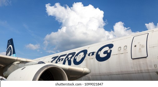 Cologne, Nrw/germany - 25 05 18: Zero G Airplane On Ground At Cologne Bonn Airport Germany