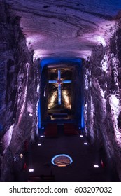 Zipaquirá - Colombia, 17th March. Cathedral Of The Salt On March 17th 2017.