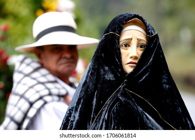 Medellín, Colombia April 2016, Passion, Faith, Religion, Culture, Spirituality Is What You See In Our Community In The Month Of Easter.