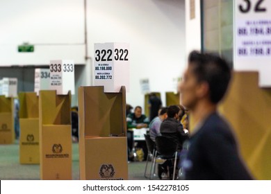 BOGOTÁ, COLOMBIA - MAY 27, 2018: First Voting Round Of The 2018 Presidential Elections In Colombia, President Elected After The Second Round Was Iván Duque Márquez (Sebastián Barros//Shutterstock).