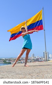 Colombian Dancer In The Castle Of Sanfelipe