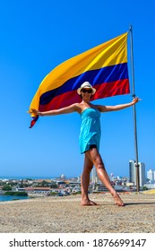 Colombian Dancer In The Castle Of Sanfelipe