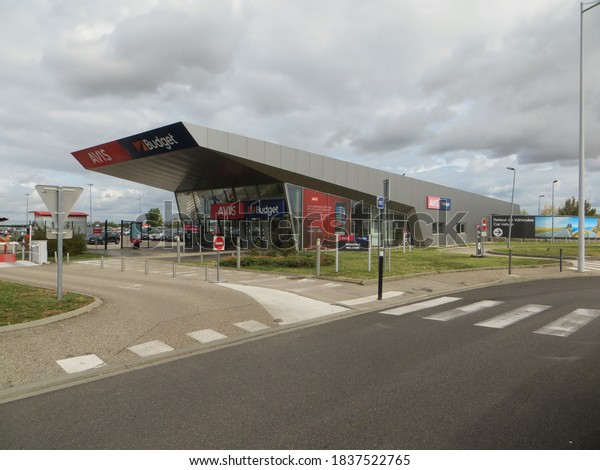 Colombier-Saugnieu / France - October 6, 2019: Avis
Budget car rental airport office at Lyon-Saint Exupéry Airport,
formerly known as Lyon Satolas Airport, is the international
airport of
Lyon.