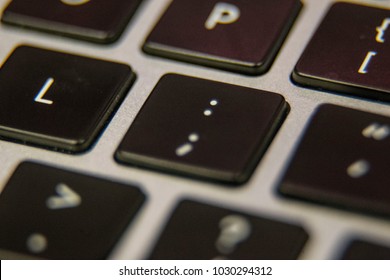 Close Computer Keyboard Buttons Action Laptop Stock Photo (edit Now 