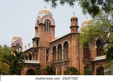 Colonial Building Of The University Of Madras In Chennai, Tamil Nadu, India