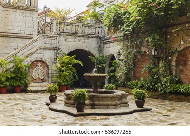 Colonial Courtyard Interior In Philippines Manila