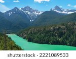 Colonial Peak and Pyramid Peak, North Cascades, Ross Lake National Recreation Area, North Cascades, Washington State